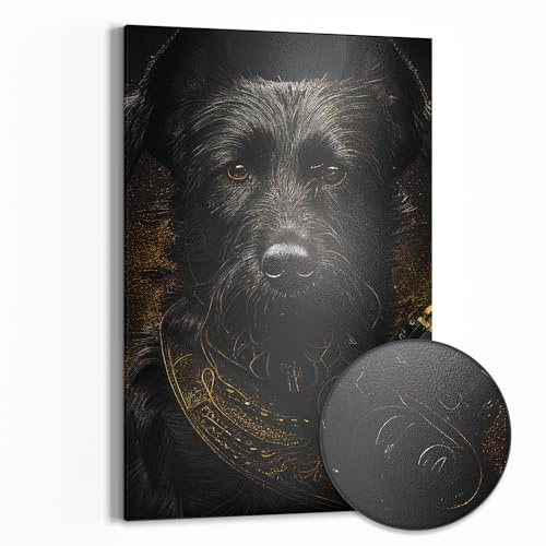 DEQOART Metall Magnettafel | 40x60 cm cm groß | Motiv Steampunk Wächter | Whiteboard für alle Magnete | Magnetboard Wand-Tafel für Küche & Büro | Design Magnetwand Pinnwand magnetisch