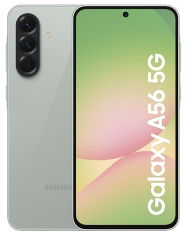 Samsung Galaxy A56 5G Smartphone, Awesome Intelligence, 8GB RAM, 256GB Memory Storage, 50MP Camera, Awesome Olive, 3 Year Samsung Extended Warranty (UK Version)