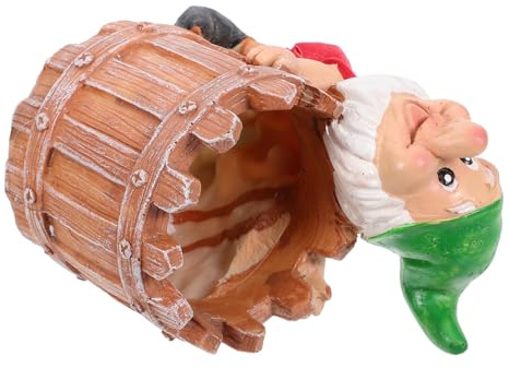 TOYANDONA Pot de Fleurs en Résine Fantaisie GNOME Décoratif pour Intérieur et Extérieur, Pot Compact pour Succulentes, Statue Amusante de Jardin, Décoration Balcon et Maison