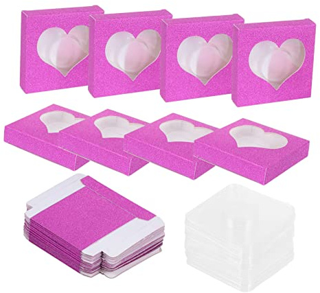 minkissy 50 St Lösögonfransförpackning Lösögonfransfodral Franshållare Fransbricka Ögonfransorganisatör Fransförvaring Glitterfransfodral