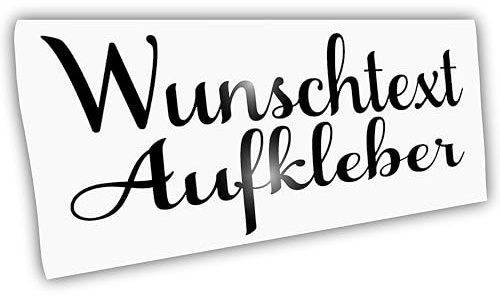 Auto Aufkleber Wunschtext – Aufkleber selbst gestalten – Personalisiert Buchstaben Sticker für Auto, Motorrad, Boot, Fenster, Türen – wetterfeste Vinyl Beschriftung
