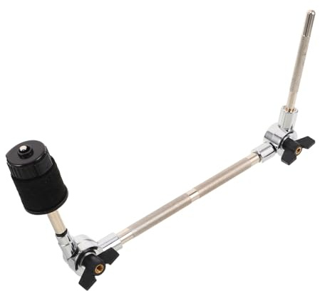 Abaodam Accesorios para Batería de Jazz Soporte para Cencerro de Bombo Abrazadera de Extensión de Bombo Soporte para Platillos para Montaje Brazo de Platillos Uso Estudio y Escenario