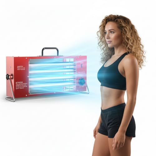 Jitesy 160W Bräunungslampe Röhre, Solarium Für Zuhause mit 280-360nm Breites Spektrum, Hochwirksame Solarium Lampe für Schnelle & Langanhaltende Bräune, Für Heimstudio und Profi-Use