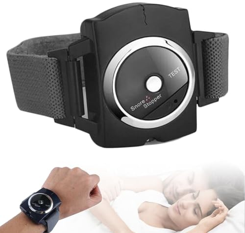 LTdlhFk Dispositivo Antirronquidos Eléctrico, Pulsera Inteligente para Dejar De Roncar, Solución Eficaz para Ronquidos, Ayuda para Reducir Los Ronquidos, Mejora La Respiración Y El Sueño.