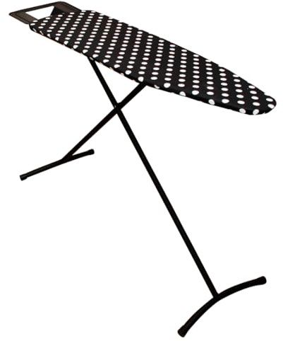 Acomoda Textil - Tabla de Planchar Altura Ajustable con Estructura Metálica Estable, Amplia y Plegable con Funda 100% Algodón. Soporte para Planchar Antideslizante Fácil Almacenaje. (Sara)