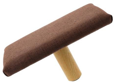 Homoyoyo Banco de Meditación Pequeño de Madera Maciza Color Café para Arrodillarse, Taburete Ergonómico de Apoyo Postural, Silla de Oración Portátil para Yoga y Meditación, Altura Menor