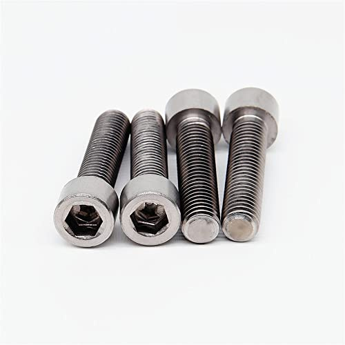 M8 Titanium Bolt TA2 Column Cup Head Hexagon Socket DIN912 Ti Bolts Titanium Screws 10 20 25 30-1200mm Ti Fasteners(M8 x 120mm 5pcs)