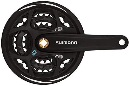 Shimano FC-M311 Altus square taper chainset, 42/32/22T, with chainguard, 175 mm