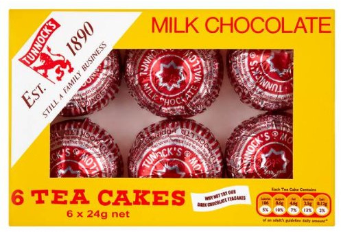 Tunnock Milch Schokolade Tea Cakes 6 x 24g (Packung mit 12 x 6s)