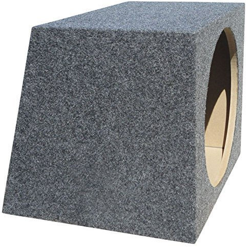 1 COM10 Leerbox 25 cm 250 mm 10 Leerbox, für Subwoofer, Trapezform, 20 Liter, in Luftfederung (geschlossene Box), 1 Stück