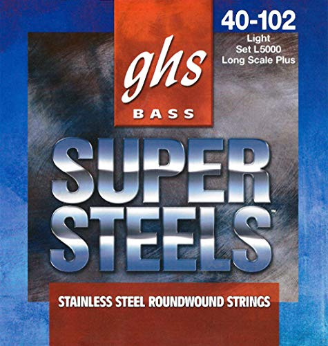 GHS™ Strings »BASS SUPER STEELS™ - L5000 - 4-STRING BASS« Saiten für E-Bass - Stainless Steel - Light: 040-102