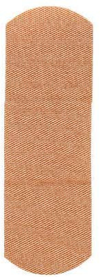 Johnson & Johnson Band-Aid Flexible Fabric Adhesive Bandages 1 X 3, Beige, Sterile (Box of 100)
