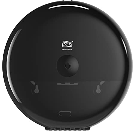 Tork SmartOne Distributeur Murale pour Papier Toilette Rouleau Noir T8, Grande capacité, Gamme Elevation, 680008