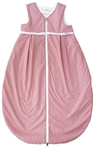 Tavolinchen - Sacco nanna estivo in spugna BoludaStrifen con pieghe, Colore: rosso, 130 mm