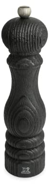 PEUGEOT - Pfeffermühle Paris Nature Black 22 cm - Klassische Mahlgradeinstellung - Aus recyceltem Holz mit PEFC-Siegel - Französisches Know-howreich- Schwarz