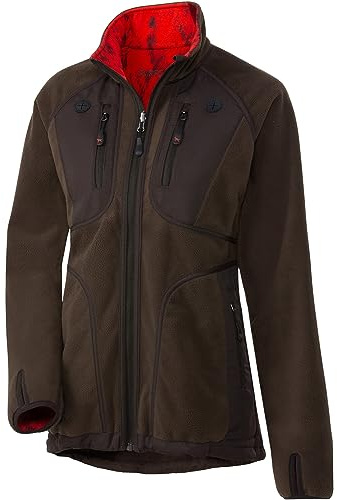 Parforce Damen Membran-Wendefleecejacke SphereX Oliv/Rot Camo, L