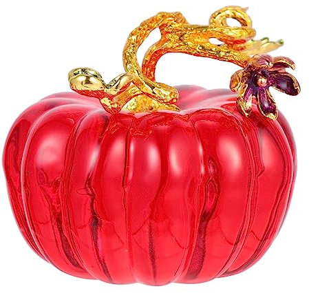 Didiseaon Decorazione Per La Casa Con Zucca in Realistico Rossa 65 Mm Opera D'arte in Unica Per Il Soggiorno