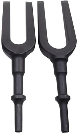 Pneumatic Separating Fork Set Pneumatic Ball Joint Auto Repair Tool Remover Flat Point Chisel 17mm 24mm Air Hammer Breaker Bits 11/16 15/16 Inch