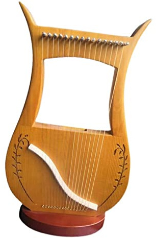 UNbit Leier-Harfe Doppelseitiges tragbares Leier-Musikinstrument for Schüler und Erwachsene Leier-Harfe for Anfänger Harfe