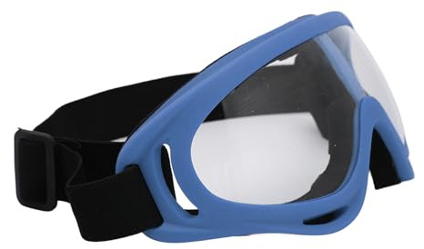 Generic Skibrille, PC, transparente Gläser, UV-Schutz, winddicht, verstellbares Kopfband, Snowboardbrille für Männer und Frauen
