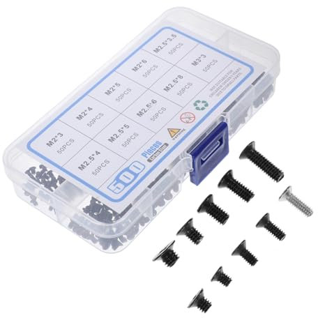 MUSISALY Laptop Repair Screw Hex Head Screws Countersunk Self-tapping Assortment Kit