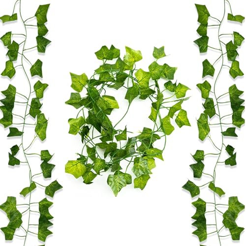 2 pezzi ghirlande di anca di edera, edera finta da esterno, edera finta da interno, per per matrimonio, cucina, ufficio, giardino, balcone, camera da letto, decorazione