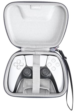 RLSOCO Hard Case for PlayStation 5 DualSense Wireless Controller-Grey(Case Only)