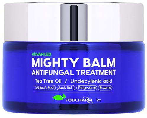 Tobcharm Antifungal Cream with Tea Tree Oil for Ringworm, Jock Itch, Athlete’s Foot, and Fungal Skin Infections – Anti-Fungal Foot Cream for Fast Relief and Healing