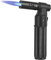 Chalumeau de cuisine au butane - Briquet rechargeable - Portable - Mini chalumeau au butane réglable - Pour camping, grill, pâtisserie, soudure culinaire, cuisine, soudure, barbecue (sans gaz) (noir)