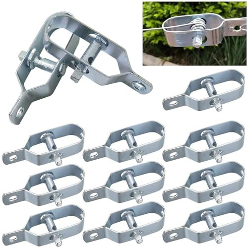 Tenditore per Filo di Recinzione, 90mm Tendifilo per Recinzione, 12 Pezzi Tenditore del Filo in Acciaio Zincato, Tendifilo zincato, Tendifilo per Recinto Recinzioni, Tenditore per Recinzioni