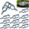 Tendeur de Clôture, 12 PCS Tendeur de fil Galvanisé, Tendeur Grillage, Tendeur Grillage en Acier Galvanisé 90mm, Tendeur Grillage Acier Galvanisé, pour Nouer des Clôtures en fil de Fer