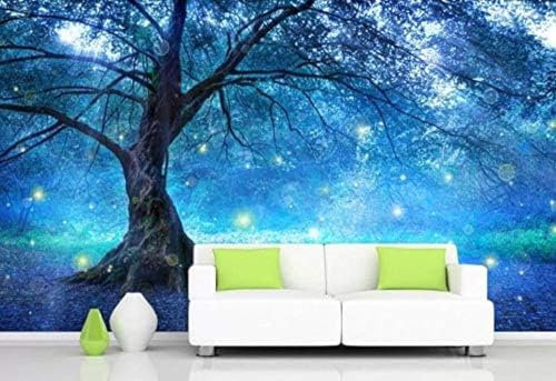 XLMING Forêt Enchantée Et Mystérieuse Papier Peint 3D Intissé Salon Canapé Chambre À Coucher Salle Manger Intérieure Murale-430cm×300cm