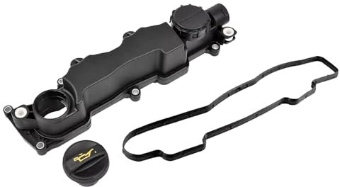 Couvercle de culasse Couvercle de culbuteur avec soupape de reniflard et joint Couvercle de culbuteur de soupape de moteur Remplacement pour 1.6 HDI Berlingo C2 C3 206 Focus # 0248L1 3M5Q6 9651815680