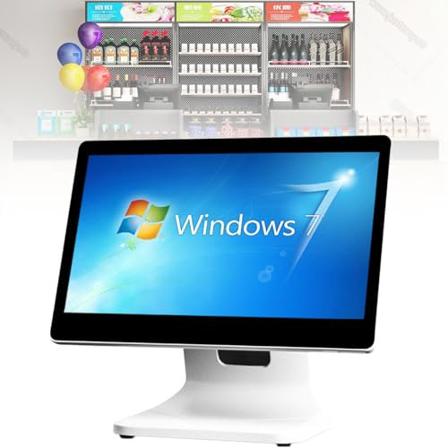 Caisse enregistreuse à écran tactile, caisse enregistreuse intelligente tout-en-un, double écran tactile de 15,6 pouces, pour les systèmes de point de vente au détail, de restaurant,SingleScreen