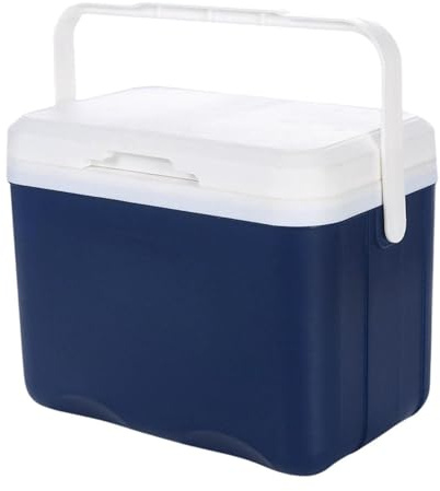 Fenteer Conteneur de Glace 6L pour Aliments Chauds et Froids, Solution pour Barbecue, Bleu Foncé