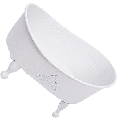 SEWACC Newborn Photography Prop, Useful Baby Photo Shoot Bathtub Decoration in Iron, White, for Photography and Decoration, for Baby Shower Arch Backdrop and Photo Shoot Props | Photography and Photo Shoot, Suitable for Baby and Newborn Posing Scenes