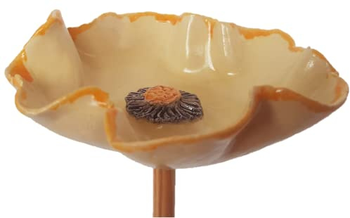 Insektentränke Keramik Blüte creme (11-12 cm)