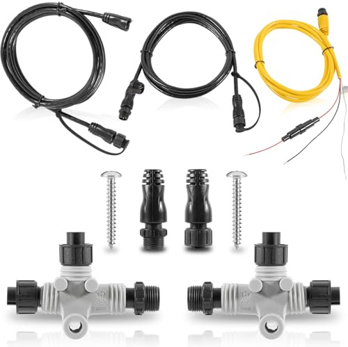 010-11442-00 für NMEA 2000 Starter Kit für Garmin ECHOMAP Chirp, ECHOMAP Plus, für NMEA 2000 Stromkabel, Backbone Kabel, Drop Cable mit T-Stecker und Female Male Terminator
