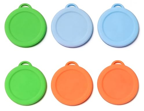 Xgvzs 6 Pcs Gu Pot Lids Jar Lids Silicone Yogurt Pot Lid Food Covers for Yoghurt & Cream Pots Dishwasher & Fridge Safe