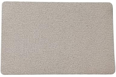 Tovagliette Colazione Eleganti, Tovagliette Lavabili PVC Marrone Chiaro Set di 2 Colore Solido Rettangolare Sottopiatti 45x30cm