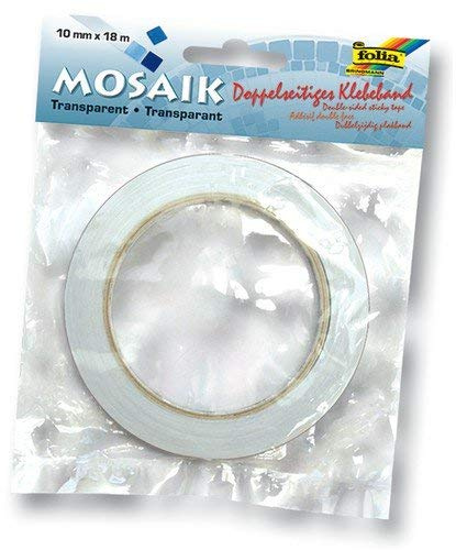 Bringmann - Cinta aislante (10 mm x 18 m, doble cara), transparente