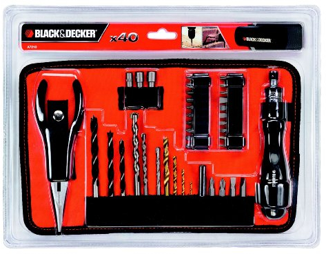 BLACK+DECKER A7210-XJ Set 40 Pezzi per Forare ed Avvitare