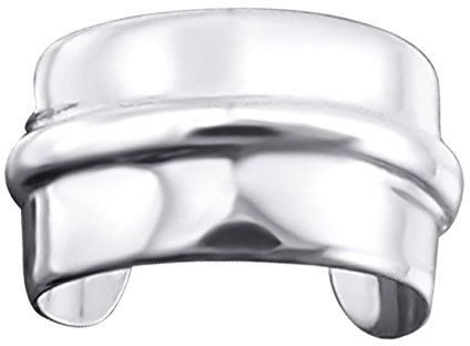 Orecchino Ear Cuff, semplice, in argento sterling, con confezione regalo