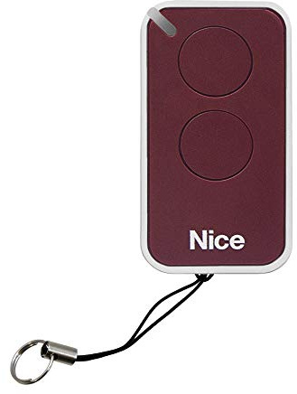 NICE INTI2R Fernbedienung (Rot) 2-K, 433,92 MHz, Rolling Code, Tor, Garage