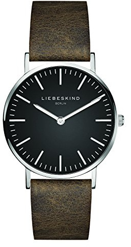 Liebeskind Berlin Damen Armbanduhr – Klassisches Design – Rundes Gehäuse 34 mm – Lederarmband – 5 ATM wasserdicht