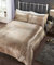 Rapport Home Tiffany Gold Crushed Velvet Double Bedding Duvet Cover Set