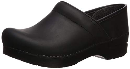 Dansko Women's Professional Black Oiled Clog 8.5-9 Wide US