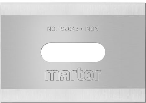MARTOR 10 x hoja industrial, hojas de recambio Cúter, Cuchillo de seguridad, 18,5 mm, afilado, en dispensador, 4 veces utilizable, No. 192043