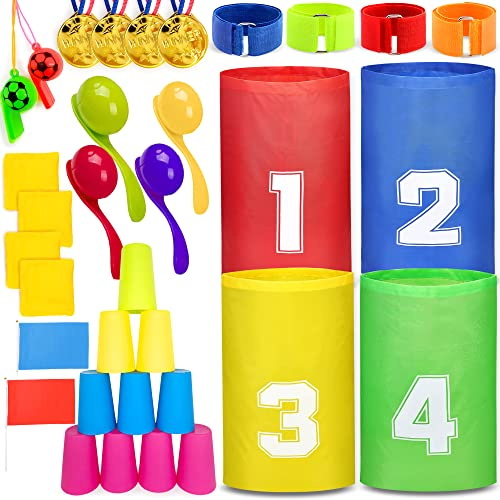 Chennyfun Sports Day Kit, 38 Pieces Outdoor Games Set