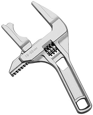 Llaves inglesas Llave ajustable Llave universal Llave de aleación de aluminio Llave grande de extremo abierto Herramientas manuales para tubería de agua Tornillo Baño, llave ajustable (Color : ARC)